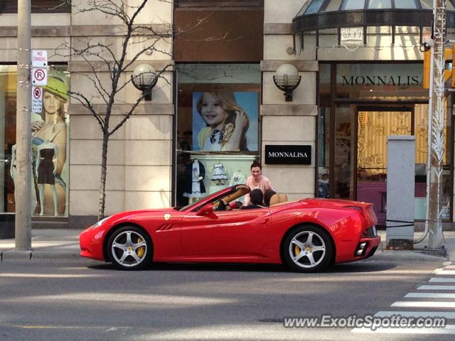 Ferrari California spotted in Toronto, Canada