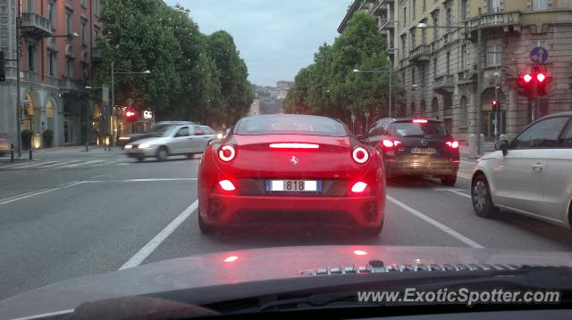 Ferrari California spotted in Bergamo, Italy