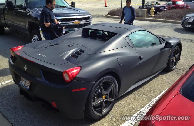 Ferrari 458 Italia spotted in Bolingbrook, Illinois