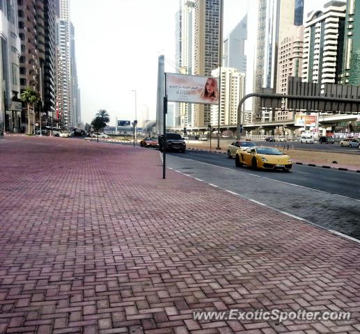 Lamborghini Gallardo spotted in Dubai, United Arab Emirates