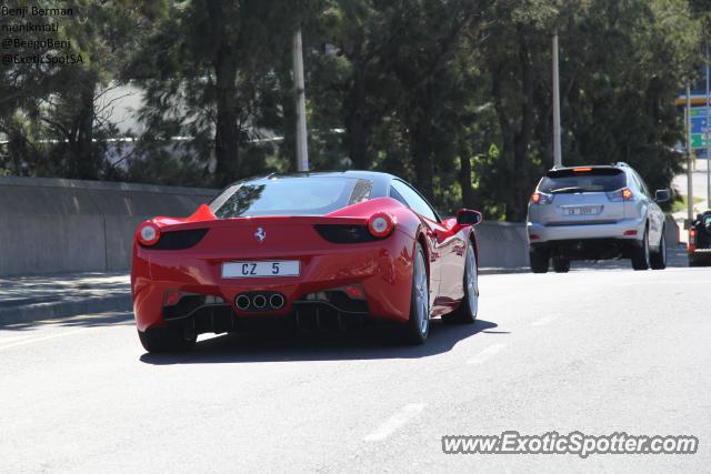 Ferrari 458 Italia spotted in Cape Town, South Africa