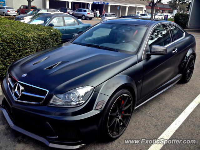 Mercedes C63 AMG Black Series spotted in Del Mar, California