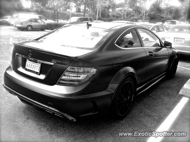 Mercedes C63 AMG Black Series spotted in Del Mar, California