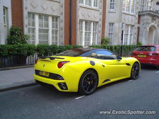 Ferrari California spotted in London, United Kingdom