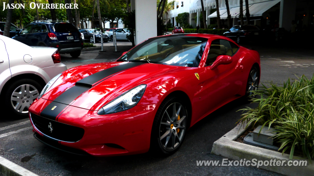 Ferrari California spotted in Bal Harbour, Florida