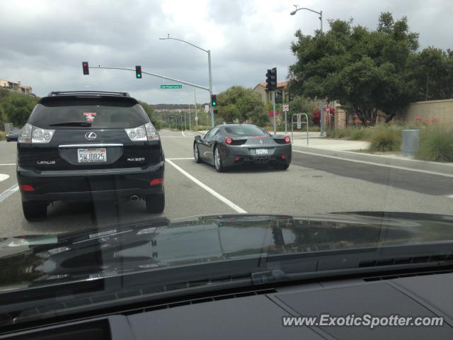 Ferrari 458 Italia spotted in Newport Beach, California