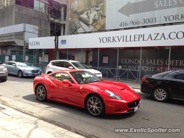 Ferrari California spotted in Toronto, Canada