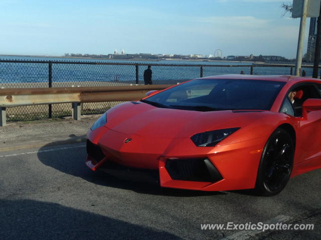 Lamborghini Aventador spotted in Chicago, Illinois