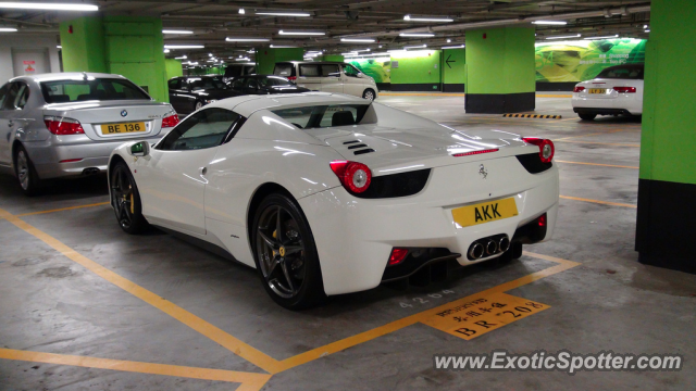 Ferrari 458 Italia spotted in Hong Kong, China