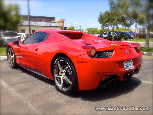 Ferrari 458 Italia spotted in Carlsbad, California