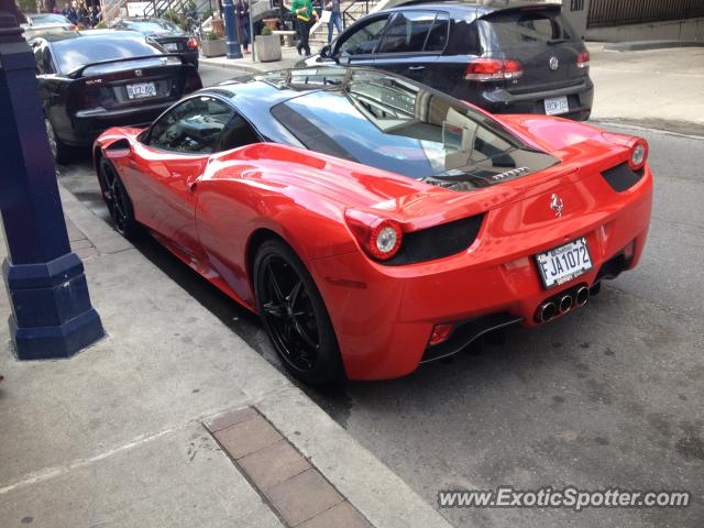 Ferrari 458 Italia spotted in Toronto, Canada