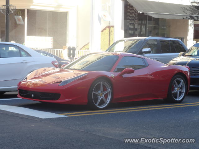 Ferrari 458 Italia spotted in Red Bank, New Jersey