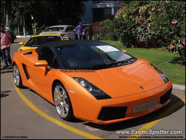 Lamborghini Gallardo spotted in Bangalore, India