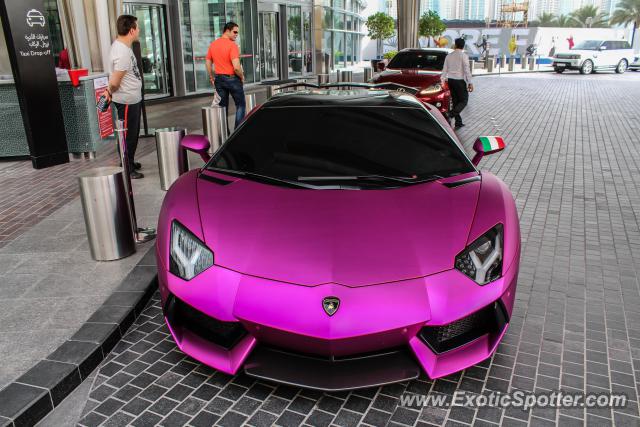 Lamborghini Aventador spotted in Dubai, United Arab Emirates