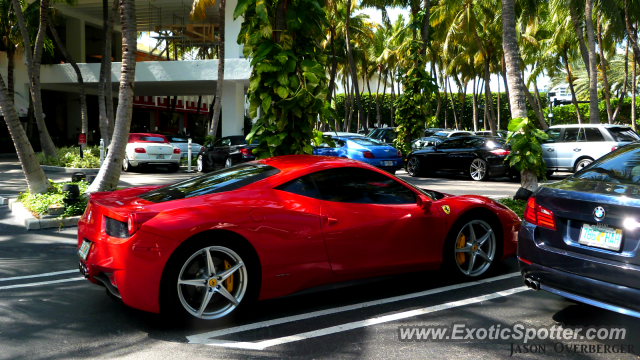 Ferrari 458 Italia spotted in Bal Harbour, Florida