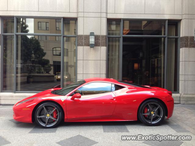 Ferrari 458 Italia spotted in Toronto, Canada