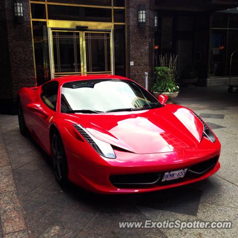 Ferrari 458 Italia spotted in Toronto, Canada