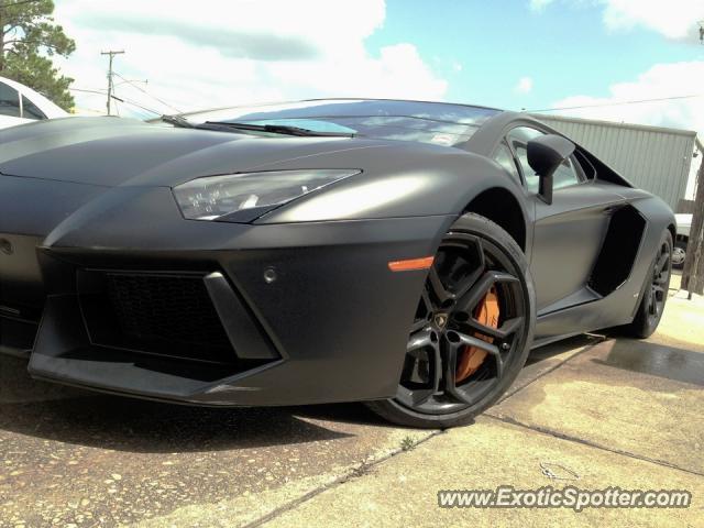 Lamborghini Aventador spotted in Kenner, Louisiana