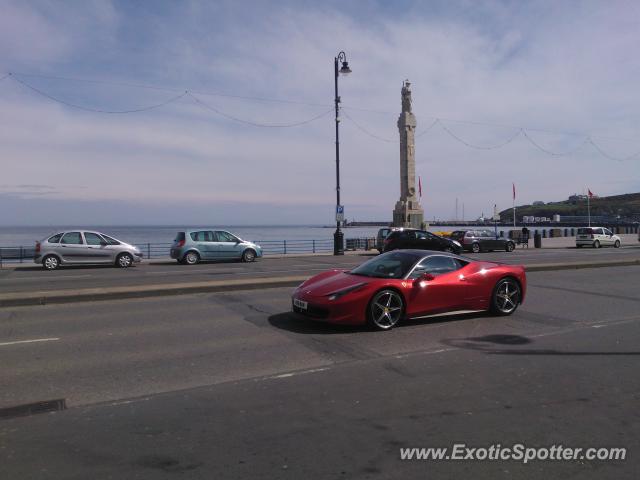 Ferrari 458 Italia spotted in Douglas, United Kingdom