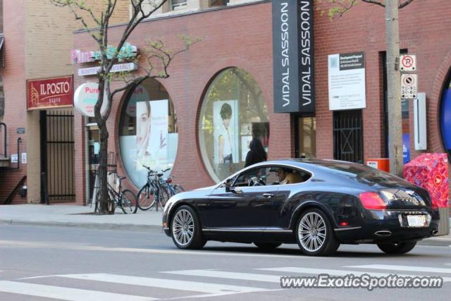 Bentley Continental spotted in Toronto, Canada