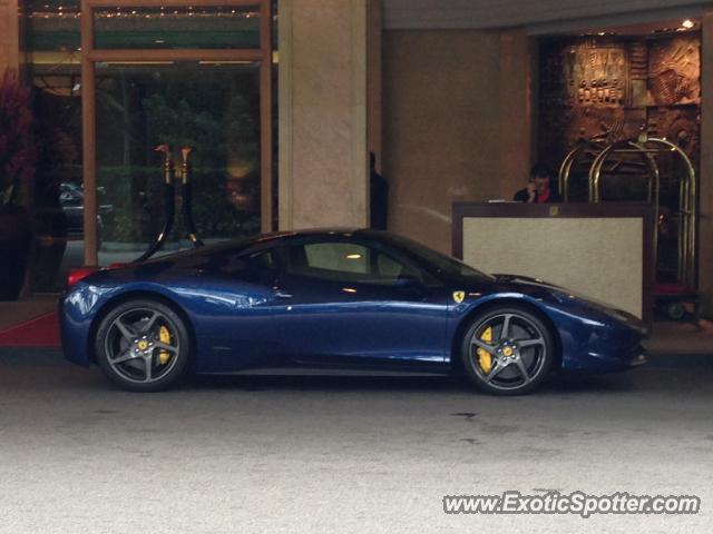 Ferrari 458 Italia spotted in Singapore City, Singapore