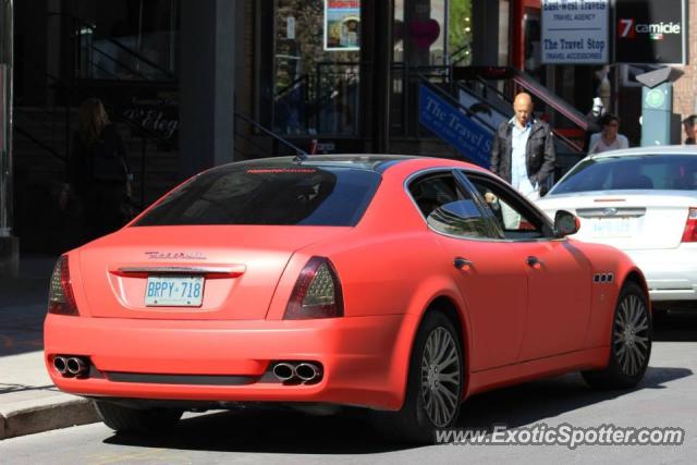 Maserati Quattroporte spotted in Toronto, Canada