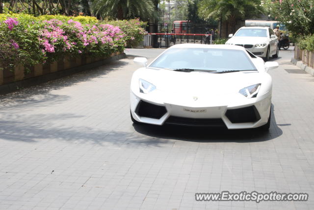 Lamborghini Aventador spotted in Bangalore, India