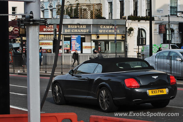 Bentley Continental spotted in London, United Kingdom