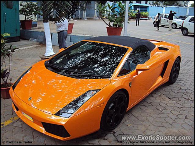 Lamborghini Gallardo spotted in Bangalore, India