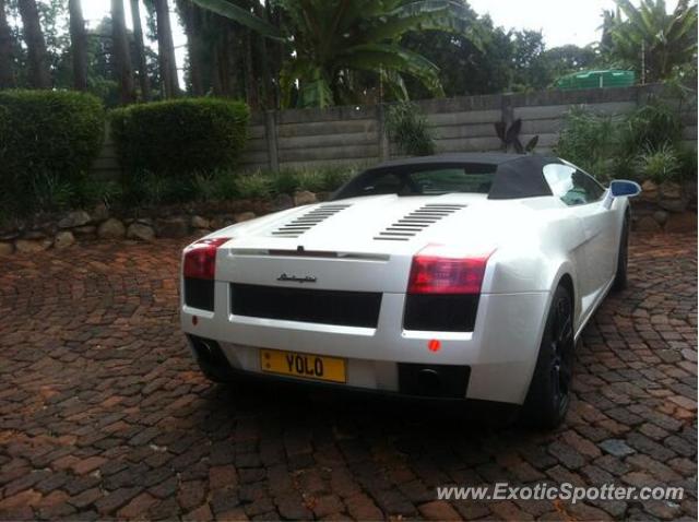 Lamborghini Gallardo spotted in Harare, Zimbabwe