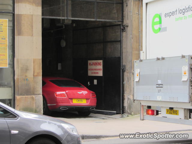 Bentley Continental spotted in Glasgow, United Kingdom