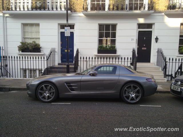 Mercedes SLS AMG spotted in London, United Kingdom