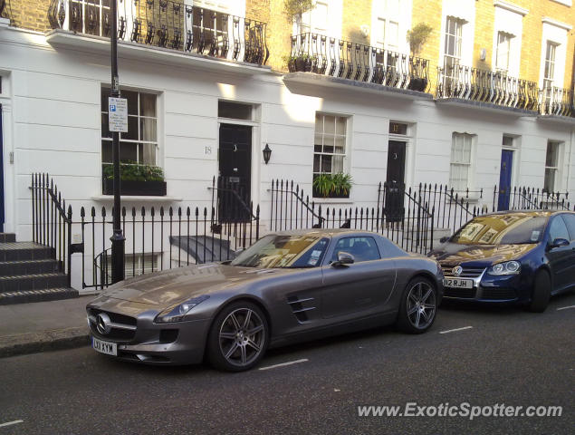 Mercedes SLS AMG spotted in London, United Kingdom