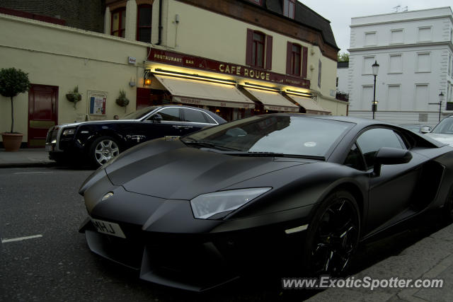 Lamborghini Aventador spotted in London, United Kingdom