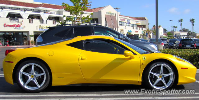 Ferrari 458 Italia spotted in Carmel Valley, California