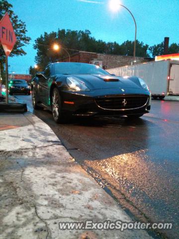 Ferrari California spotted in Montreal, Canada