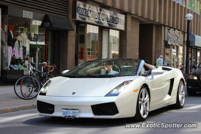 Lamborghini Gallardo spotted in Toronto, Canada