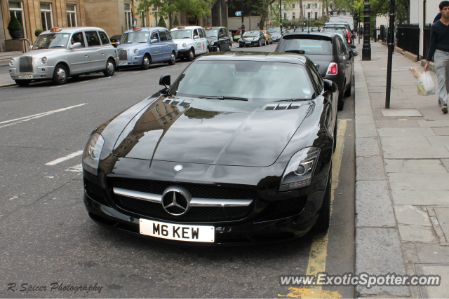 Mercedes SLS AMG spotted in London, United Kingdom