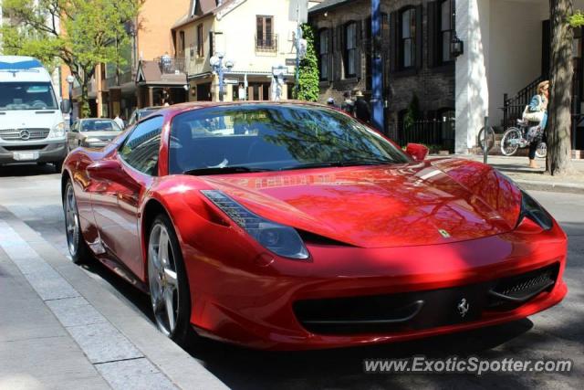 Ferrari 458 Italia spotted in Toronto, Canada