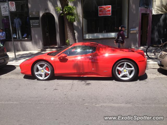 Ferrari 458 Italia spotted in Toronto, Canada