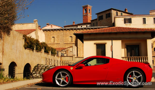 Ferrari 458 Italia spotted in Johannesburg, South Africa