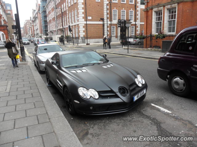 Mercedes SLR spotted in London, United Kingdom