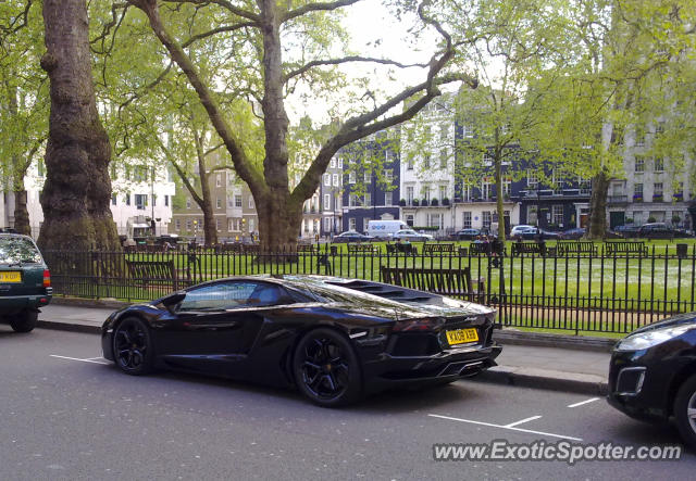 Lamborghini Aventador spotted in London, United Kingdom