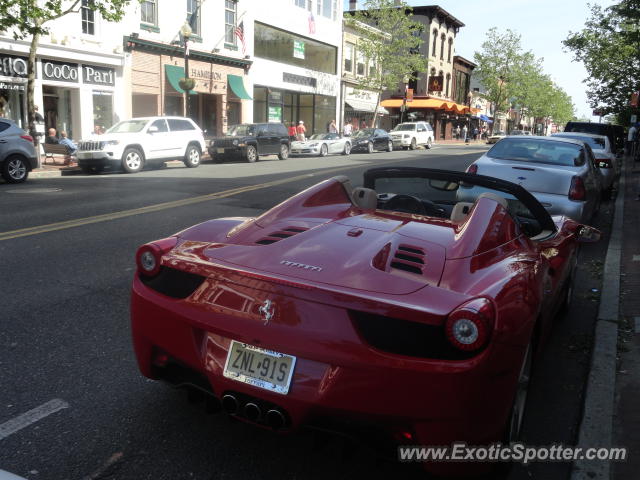 Ferrari 458 Italia spotted in Red Bank, New Jersey