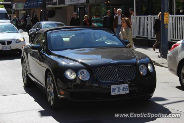 Bentley Continental spotted in Toronto, Canada