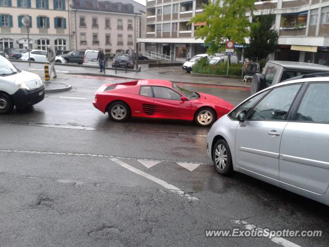 Ferrari Testarossa spotted in Ginevra, Switzerland