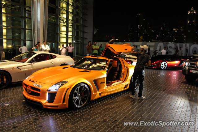 Mercedes SLS AMG spotted in Dubai, United Arab Emirates