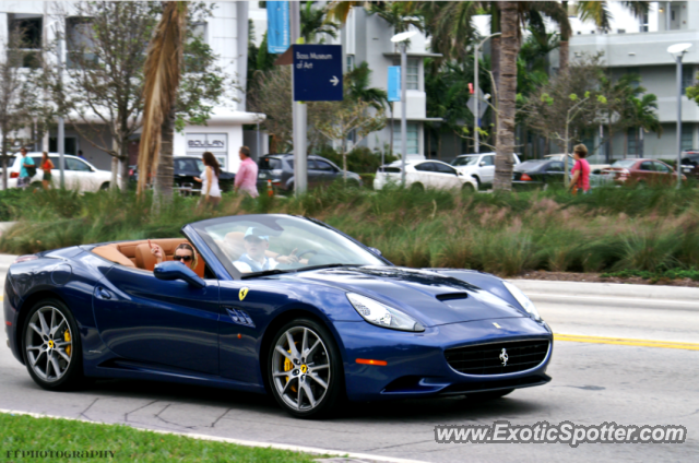 Ferrari California spotted in Miami, Florida