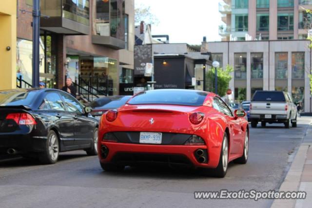 Ferrari California spotted in Toronto, Canada