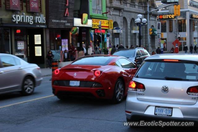 Ferrari California spotted in Toronto, Canada